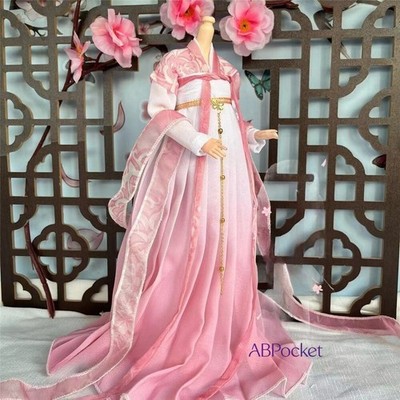 1Set Female Pink Ancient Dress Clothes 12'' Action Figure   Collectibles