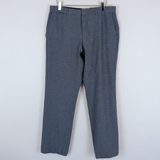 Burberry London Grey Wool Blend Dress Pants