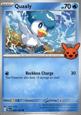 Pokémon Quaxly (Halloween - Trick or Trade) Paldea Evolved #50 (6612)