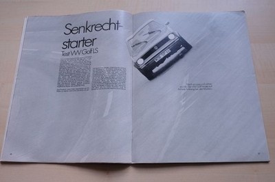 Rallye Racing 02/1975 VW Golf I LS mit 70PS im TEST auf 5 Seiten