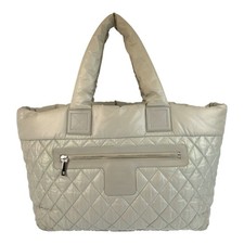 Chanel Nylon Cocoon Tote Bag Women Grey One Size