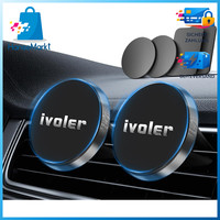 Handyhalterung Auto Universal Magnet LüFtung 2 StüCk Schwarz Kfz Halterung