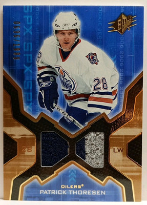 2006-07 SPx Rookie Jersey 0696/1999 Patrick Thoresen #160 Rookie RC NM/M Card-#1