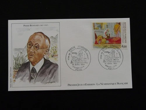 FDC France 1984 art painting Pierre Bonnard