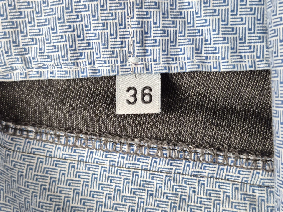 Pantalones interiores marfil Incotex (36) gris bolsillos con cremallera 100 % lana Foto 3 de 4