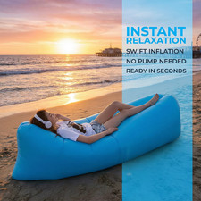 Sofá de aire inflable tumbona portátil im…
