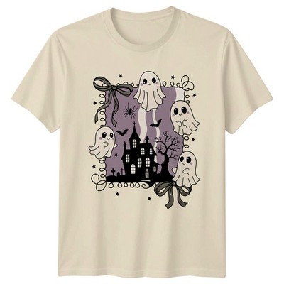 Süßes Geist Spukhaus T-Shirt Herbst Halloween Geschenk für Sie und Ihn
