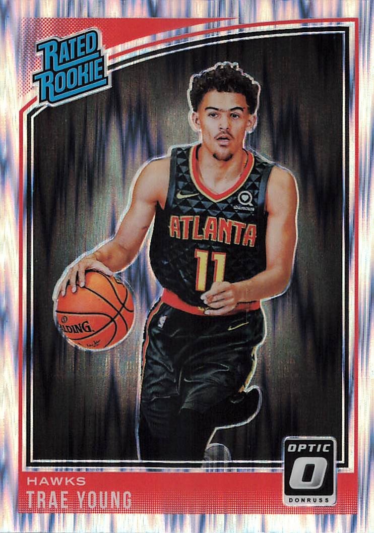 2018-19 Trae Young Shock Rated Rookie Optic #198