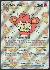 Simisear VSTAR GG37/GG70 UR SWSH: Crown Zenith: Galarian Gallery Pokemon EN NM