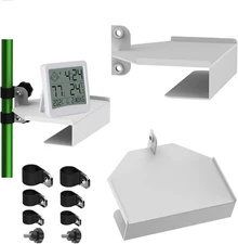 2 Pack Metal Grow Tent Corner Shelf, Super Sturdy Grow Tent Pole Mount Shelf,...