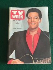 TV Week Magazine Victoria 28 May 1966 w Elvis Front Cover. Exc Cond'n