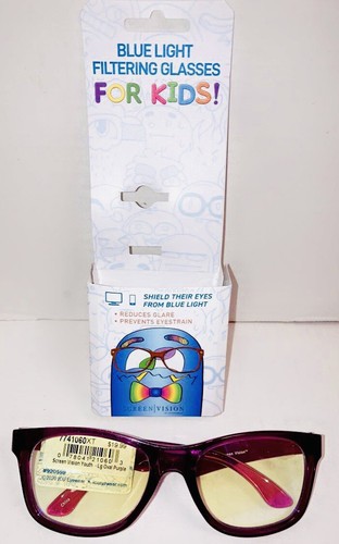 ICU Eyewear Screen Vision Blue Light Filtering Glasses For Kids, 100% UVA/UVB - Photo 1 sur 12