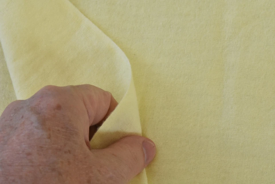 24" Long, Solid Yellow Lighter-Weight Flannel, E122 - Image 4 of 4