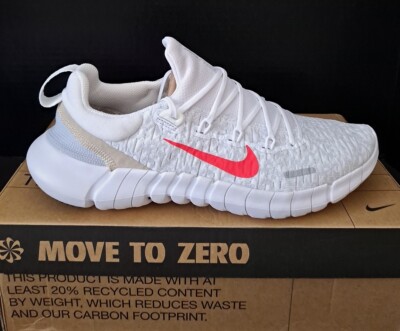 Nike Free RN 5.0 Next Nature White Siren Red CZ1884-101 NEW Men 9 RARE (G@ $466)
