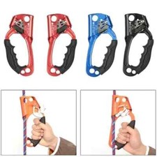 Right/Left Hand Ascender Rock Tree Climbing Rope Clamp Caving Gear Equipment