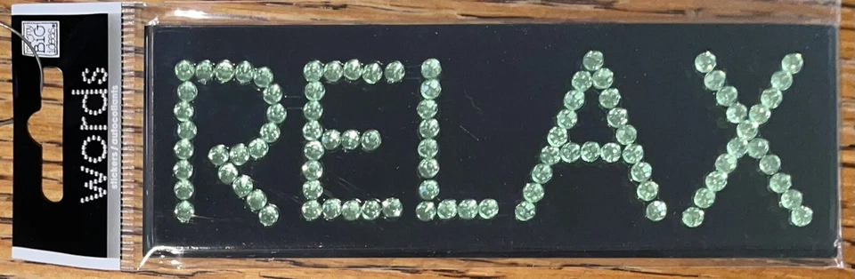 Me & My Big Ideas со стразами слово значок расслабиться драгоценный камень отпуск для скрапбукинга наклейка - Изображение 3 из 4