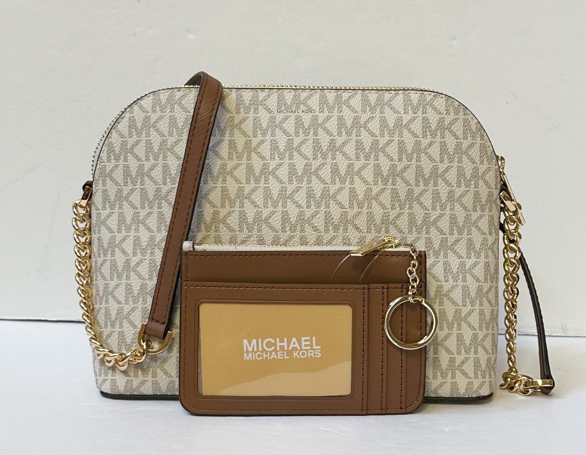Susu0325 MICHAEL KORSショルダーバッグ MICHAEL KORS JET SET TRAVEL DOME CROSSBODY BAG + COIN WALLET MK