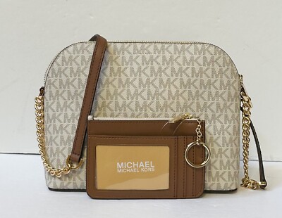 MICHAEL KORSショルダーバック MICHAEL KORS JET SET TRAVEL DOME CROSSBODY BAG + COIN WALLET MK