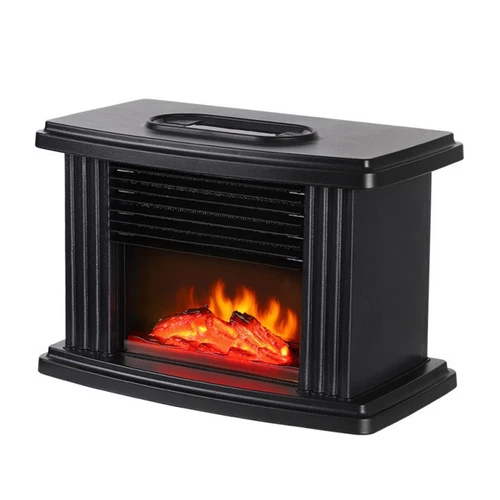 CALENTADOR CHIMENEA ELÉCTRICO CON EFECTO LLAMA LED 1000W QUEMADOR ESTUFA DE LEÑA CALOR UK - Imagen 3 de 11