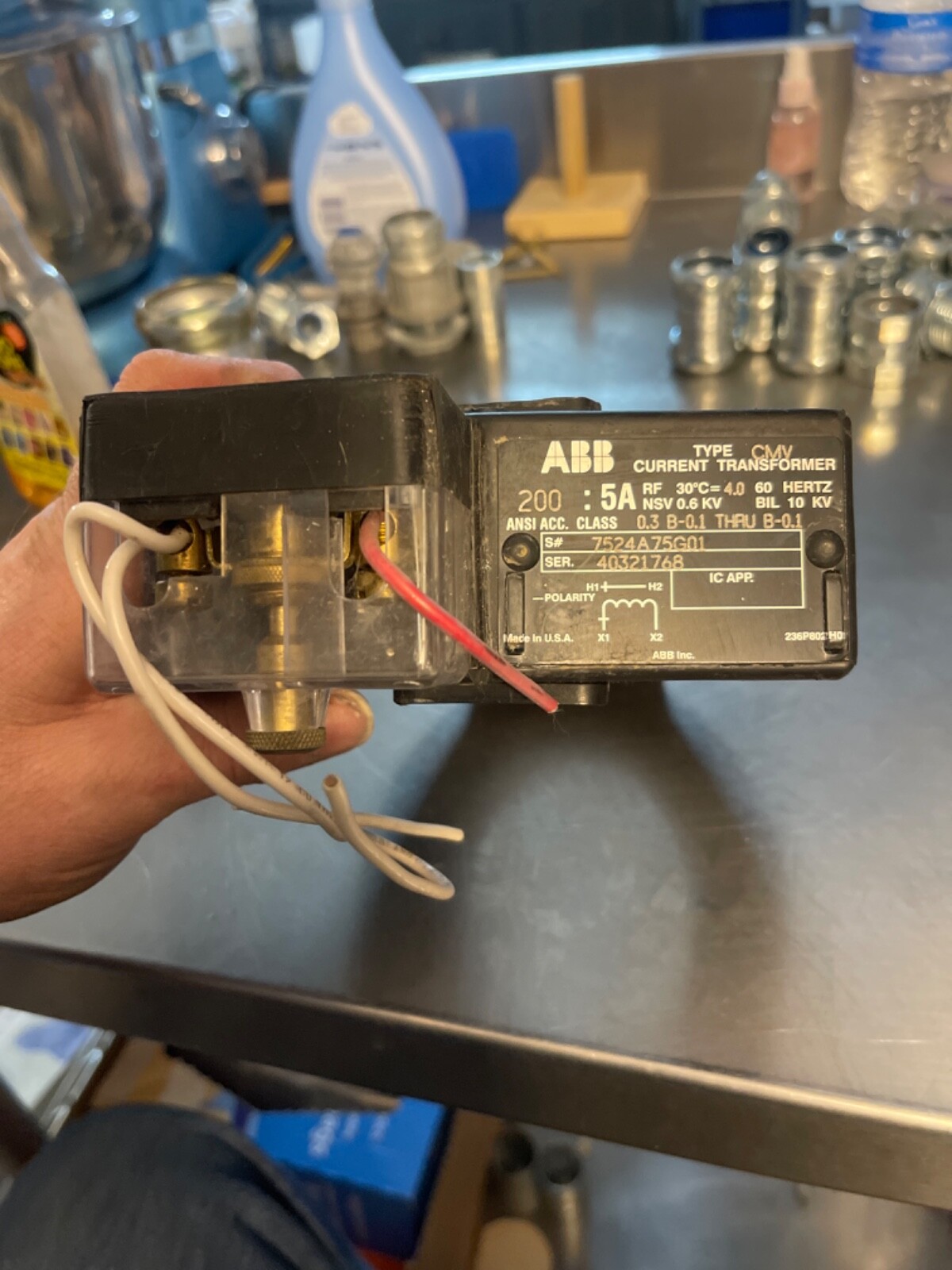 ABB CURRENT TRANSFORMER TYPE CMV 2005A (B1) eBay
