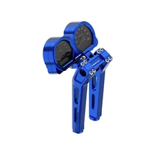 10.0" Blue Handebar Risers Fits Harley 15-23 Road Glide FLTR FLTRST 1.0" Clamp