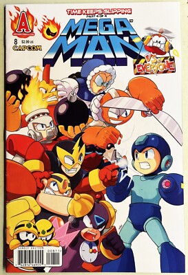 MEGA MAN COMIC BOOK #8 February 2012 TIME KEEPS SLIPPING 4 of 4 Bagged Board VF