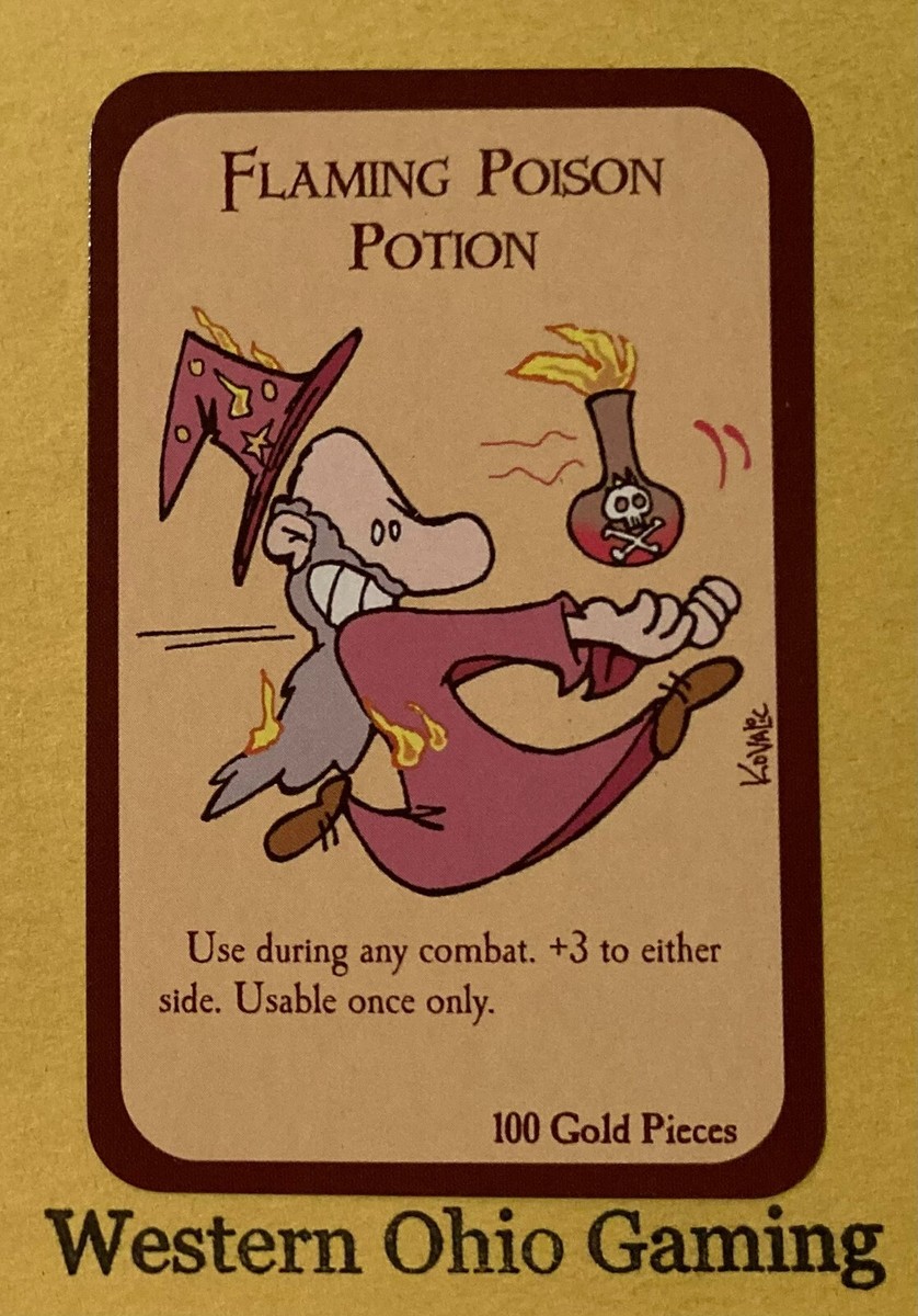Munchkin Flaming Poison Potion Card USED Steve Jackson Games SJG