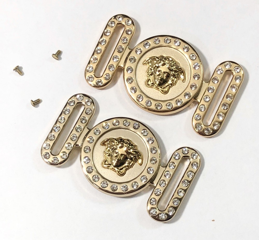 Versace VE 4361 Golden Crystals Replacement Arm Side Icon Logo LIMITED EDITION