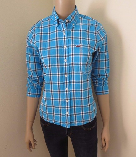 Hollister Womens Plaid Shirt Size Small 