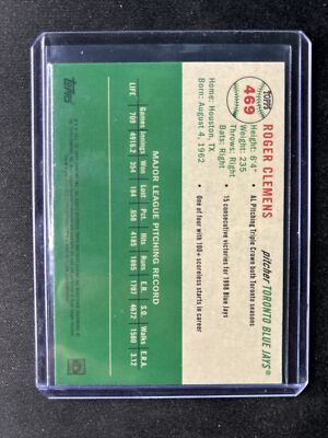 2023 Topps Chrome Platinum Roger Clemens #469 Prism Refractor