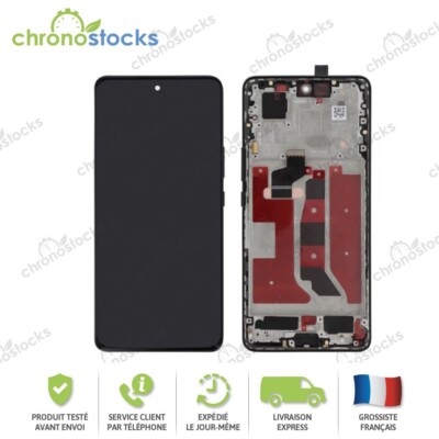 Original Ecran LCD Complet Avec Châssis Noir Pour Huawei Honor 50