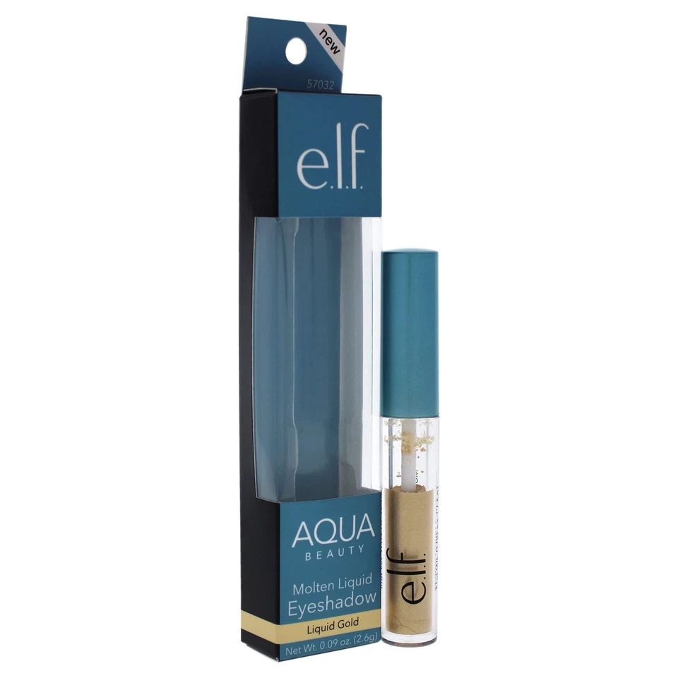 Elf Aqua Beauty Molten Liquid Eyeshadow 57032 Liquid Gold, 0.09 Ounce (Pack of 1 - Image 3 of 4