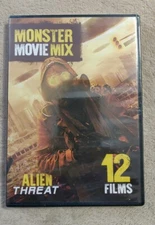 DVD Monster Movie mix BRAND NEW Alien threat / Deadly Attack 7+ Hours