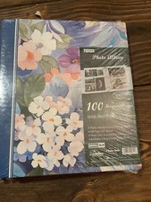 NIP Pioneer Floral Magnetic Photo Album 100 Fast-Stick Pages - New Sealed