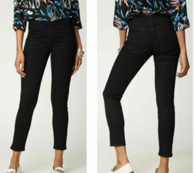 NYDJ - Cool Embrace Skinny Crop with Side Slits - Nautilus Black