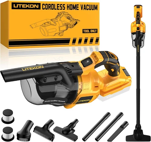 Cordless Vacuum Compatible with 𝗗𝗘-𝗪𝗔𝗟𝗧 20V Max Battery (No Battery)