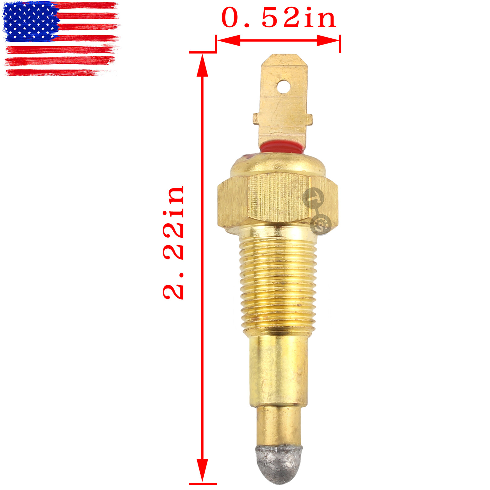Sensor De Temperatura Da água 16222-83040 Para Escavadeira Kubota K008 - Foto 7
