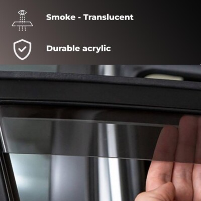 Mejora Ventilación Vehículo Deflectores De Viento Farad Para Dacia Sandero/ Stepway 5 Puertas (2008-2013) - Color Gris, Instalación Fácil Accesorio Coche 2008-2013