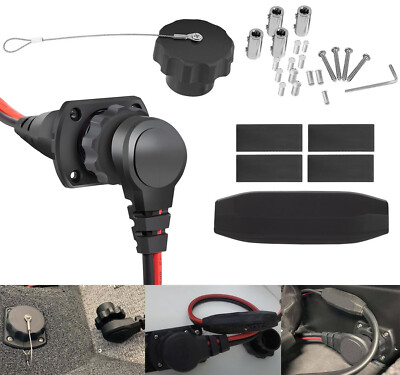 1865128 MKR-26 Marine Freshwater and Saltwater Trolling Motor Plug & Receptacle