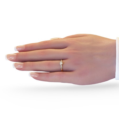 EARLY BRILLIANCE 1940s 18K Yellow & White Gold Early Brilliant Cut Diamond Ring - Picture 9 of 9