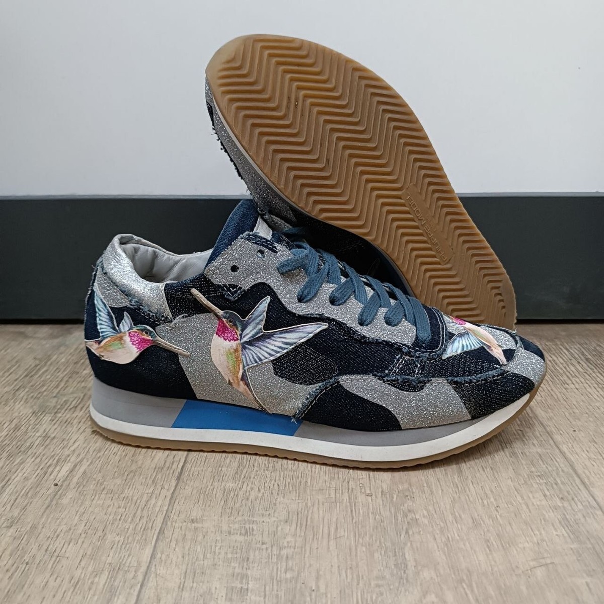 激安Sale! かわいい PHILIPPE MODEL Sneakers Prsx Sneakers: Woman's White/Violet Shoes | Philippe Model