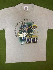2001 St. Louis Rams - Marshall Faulk - Vintage NFL Player T-Shirt XL 