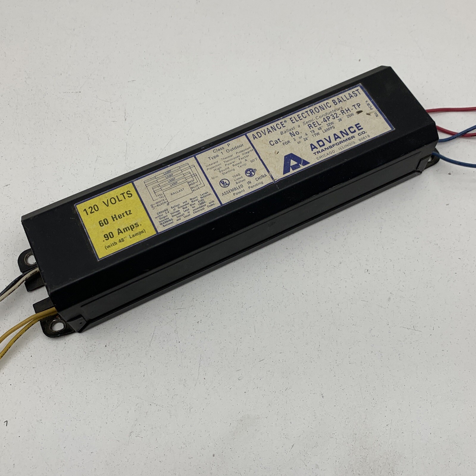 Advance REL4P32RHTP Fluorescent Ballast (4Lamp) F32T8 eBay