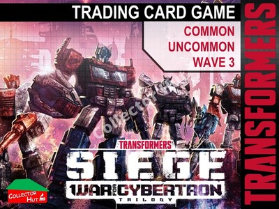 Transformers TCG Wave 3 Belagerungskrieg für Cybertron BATTLE Karten Häufig/Ungewöhnlich