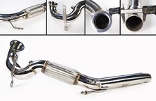STAINLESS STEEL EXHAUST DECAT DOWNPIPE FOR VW GOLF MK7 GTI 2.0 & TFSI 1.8