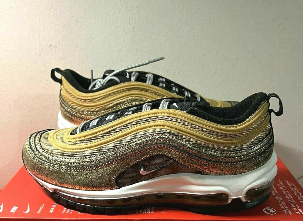 Nike Air Max 97 Golden Gals White Black DO5881-700 Women's & Men's Sneakers