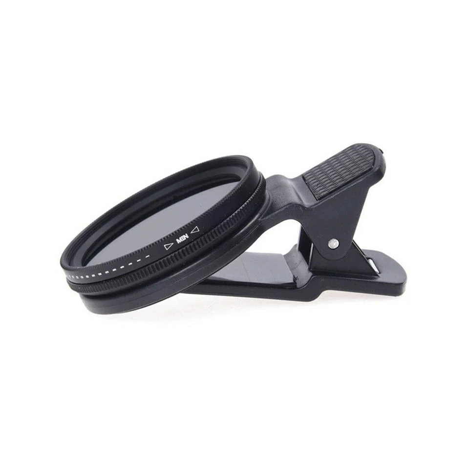 37mm Adjustable Phone Camera ND Lens Filter ND2‑400 Neutral Density Clip-On S - Image 3 of 4