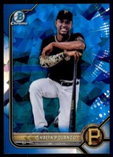 2022 Bowman Chrome Sapphire Shalin Polanco Pittsburgh Pirates #BCP-145