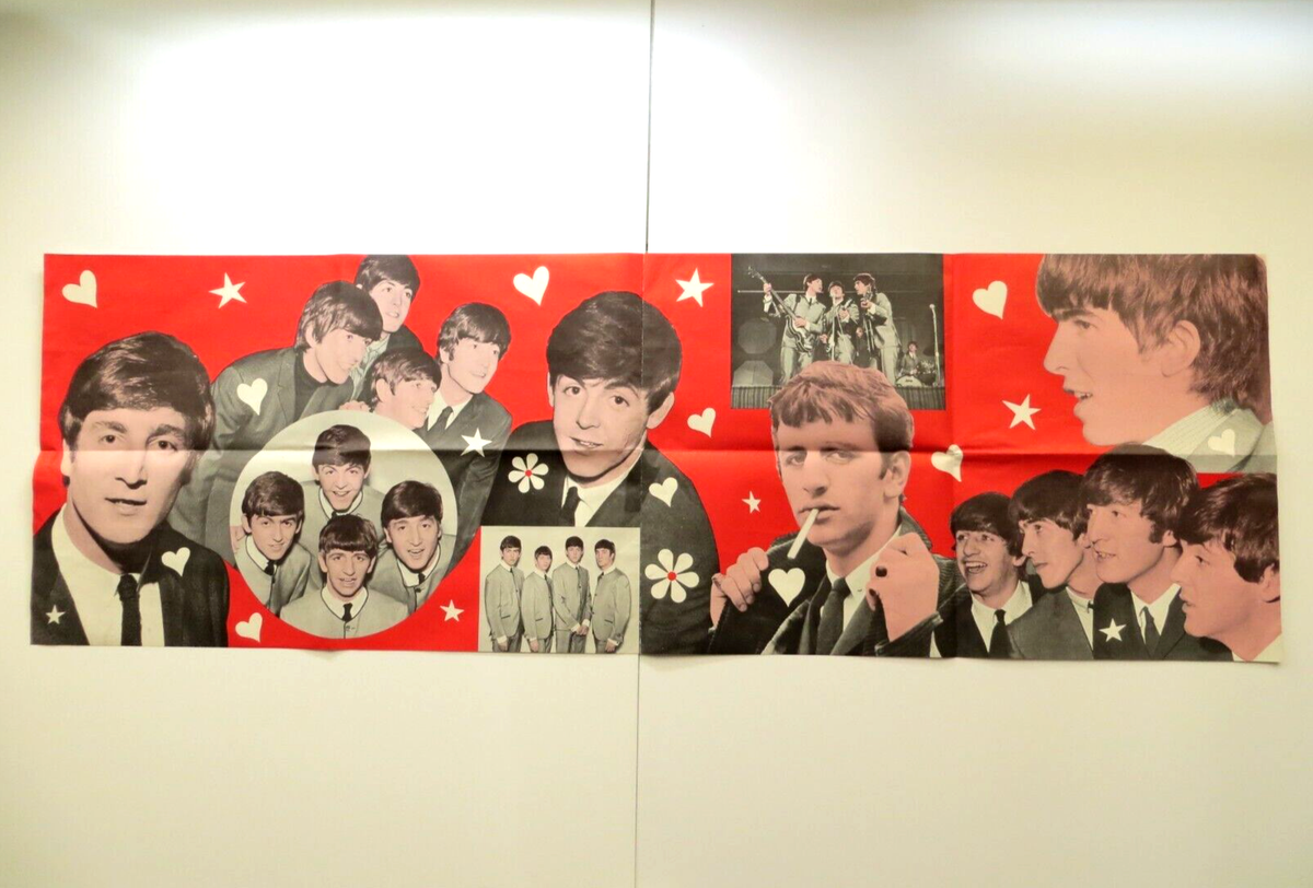 Vintage Beatles Poster 16 Magazine 1964 (17