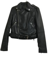 Barney & Taylor Ladies 100% Biker Leather Jacket Size 10